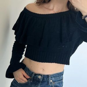 LoveShackFancy cropped sweater. Size XS.